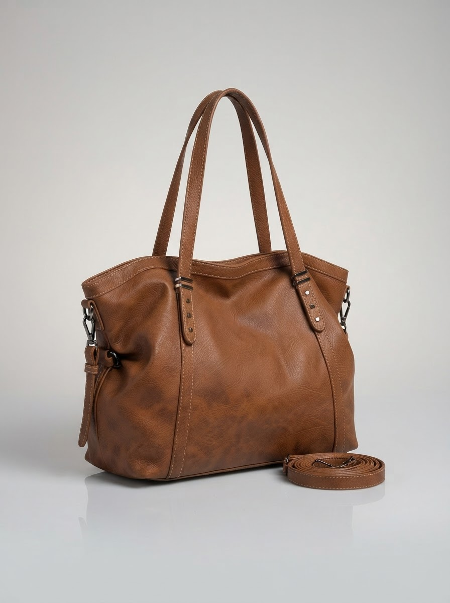 Elodie Large-Capacity Vintage Tote Bag | Women's Commute Crossbody