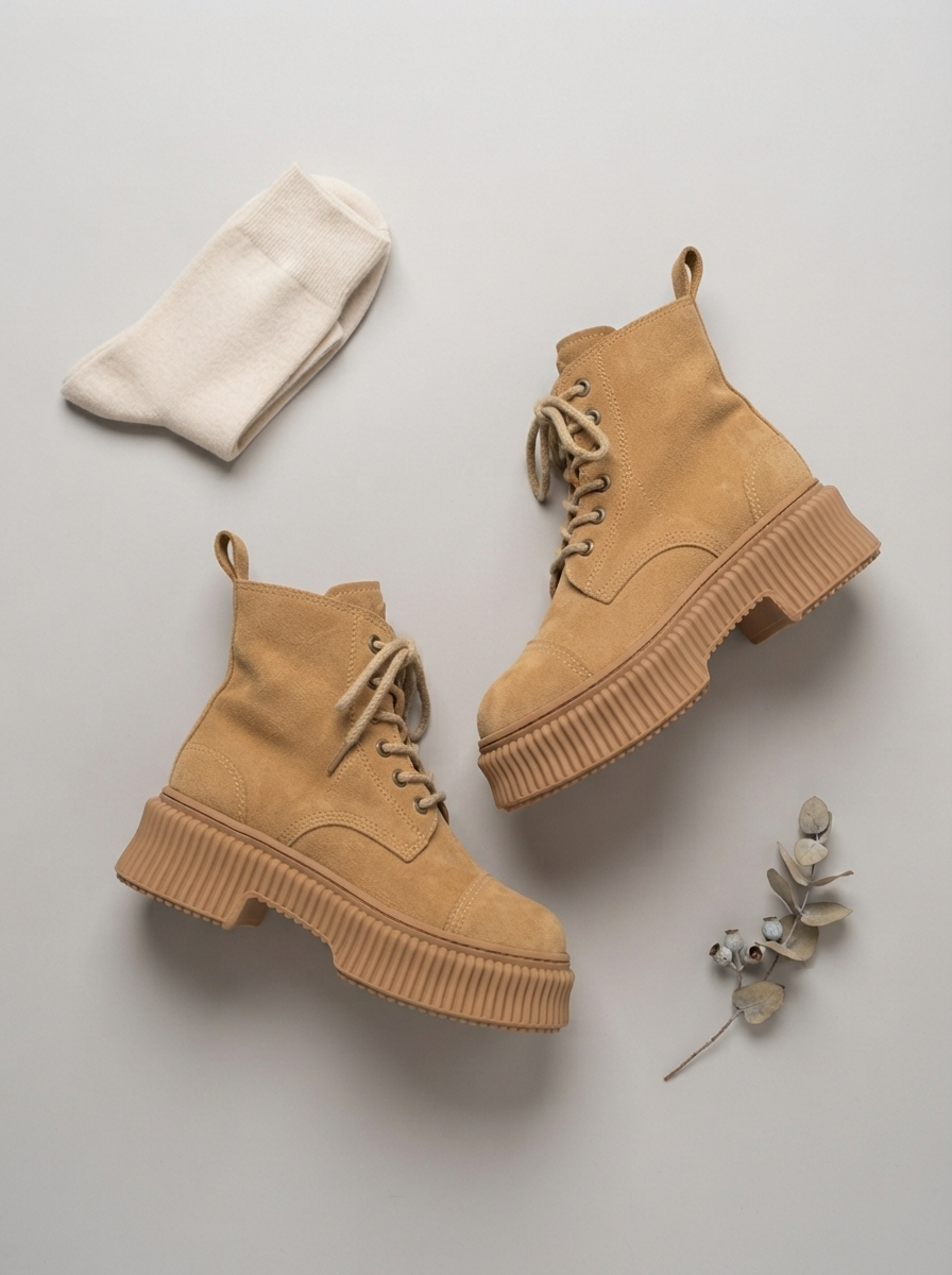 Sienna Suede Chunky-Heel Ankle Boots | Women's Winter Footwear