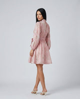 Ellie | Crystal Embellished Floral Print Mini Dress