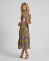 Elena | Relaxed Floral Print Midi Dress