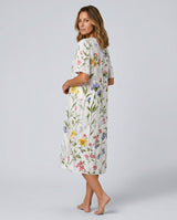 Isolde | Short Sleeve Floral Midi Dress
