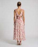 Giedre | Lace-Up A-Line Midi Dress