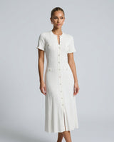 Marlowe | Perforated Knit Midi Dress