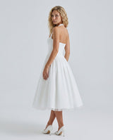 Mariana | Halter Corset Tulle Midi Dress