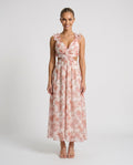 Giedre | Lace-Up A-Line Midi Dress