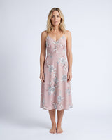Xenia | Spaghetti Strap Floral Midi Dress
