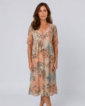 Mira | Relaxed Floral Pocket Midi Dress