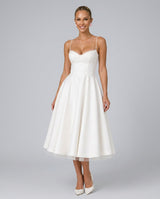 Gemma | Corset Full-Skirt Midi Dress