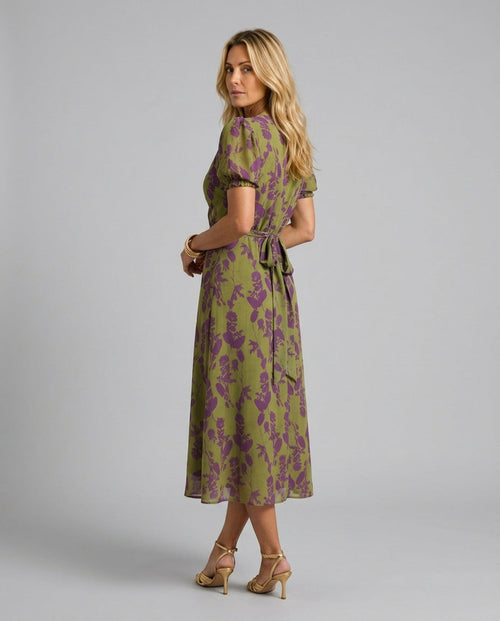 Adriana | Relaxed Floral Print Midi Dress