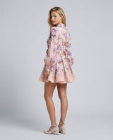 Romy | Floral Linen-Blend Mini Dress