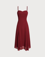 Blair | Spaghetti Strap Corset Midi Dress