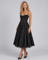 Gemma | Corset Full-Skirt Midi Dress