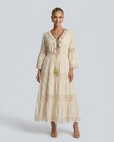 Eloise | Floral Lace Midi Dress